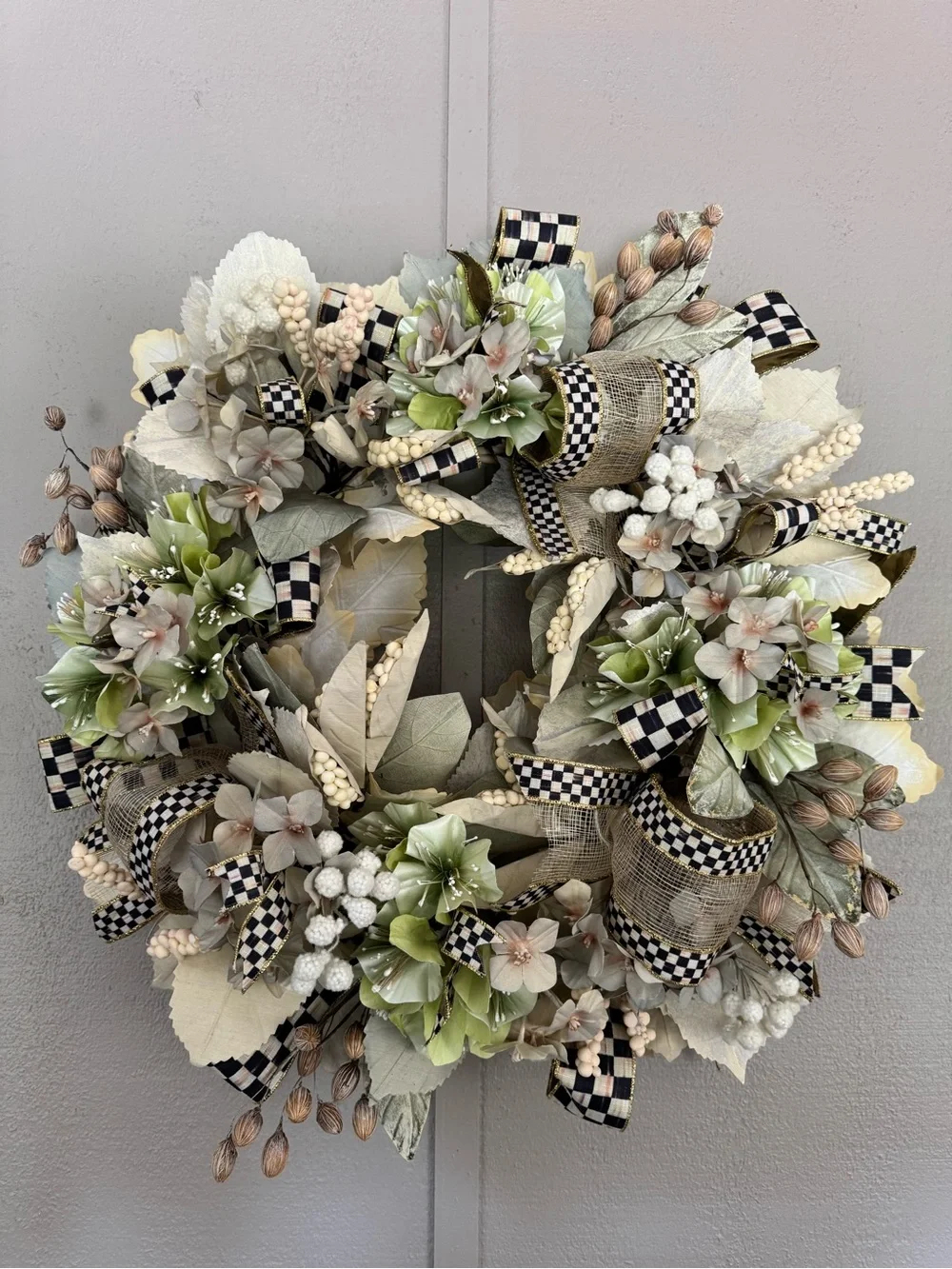 New condition MacKenzie Childs spring wreath - RETIRED